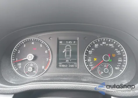 2012 Volkswagen Passat 2.5L Se из США, поврежденный, VIN 1VWBP7A37CC017707